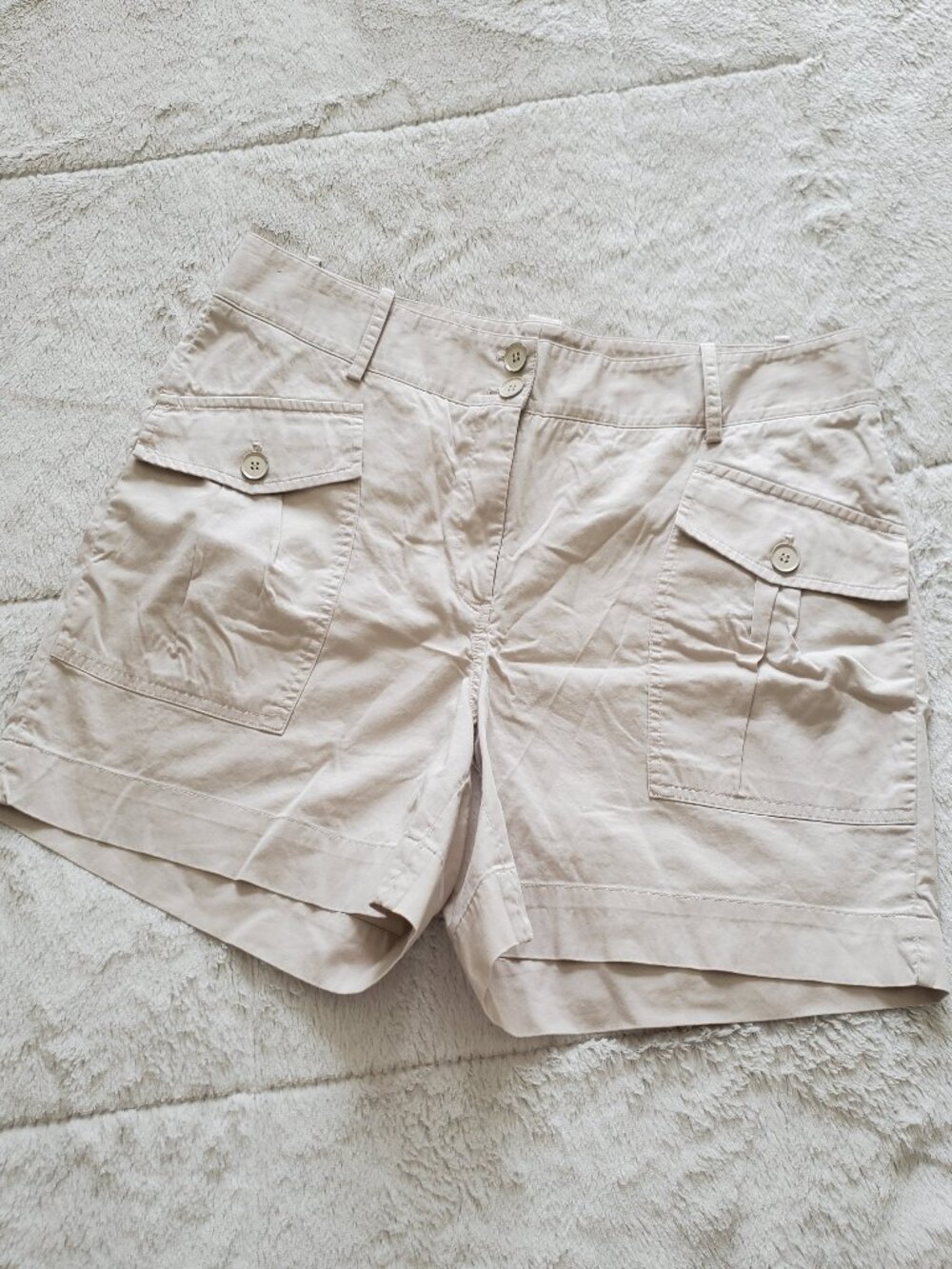 Talbots Lightweight Creamy Beige Casual Shorts